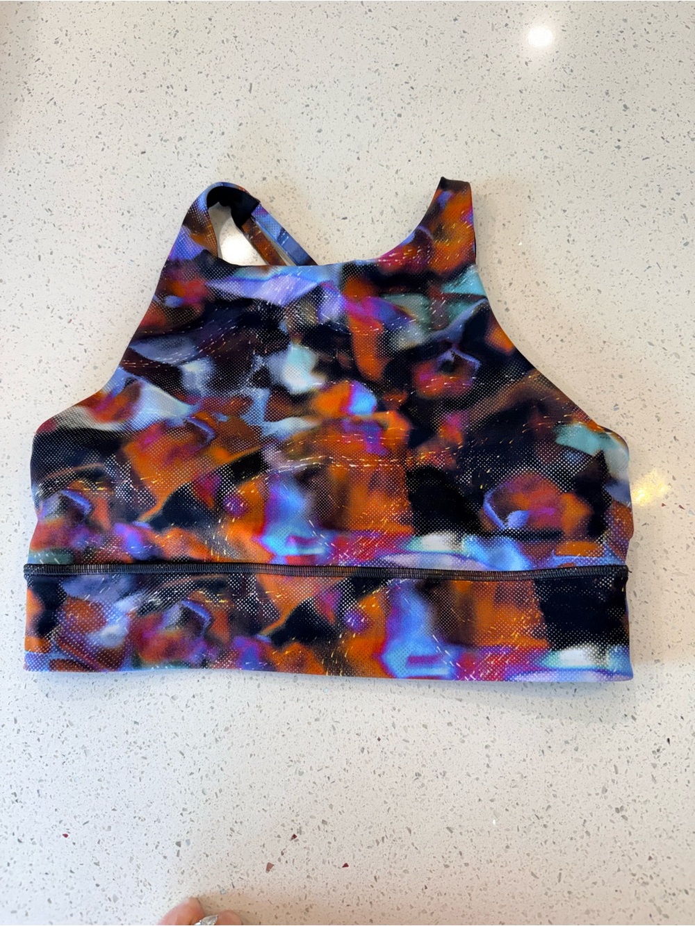Lululemon Colorful Abstract Print Sports Bra